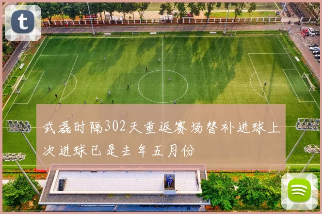 武磊时隔302天重返赛场替补进球上次进球已是去年五月份